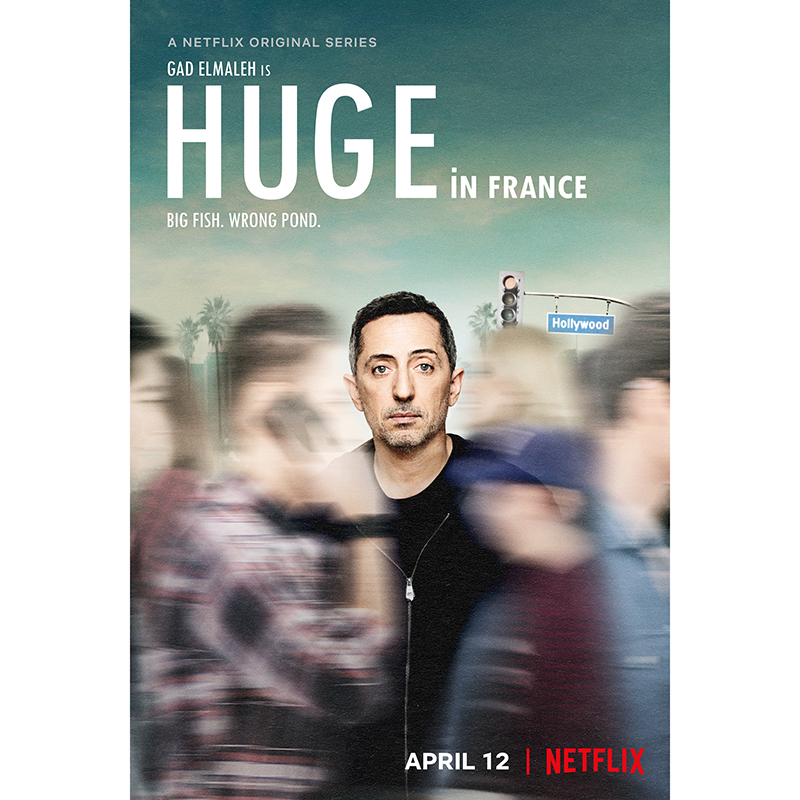 Affiche Gad Elmaleh pour Netflix Agence LEROY&ROSE LA